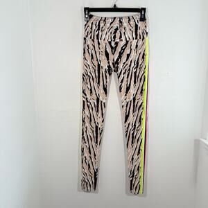 Goldsheep Tiger Neon Stripe Party Animals Athletic Leggings Size Small